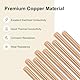 M METERXITY 2-Pack Kupfer Rundstab 8mm Durchmesser 3.94 Zoll Länge T2 Lager Massivstab Drehbankstange für Metallhandwerk DIY/Gartenbau/Industrie/Dekoration Reine Kupferröhre