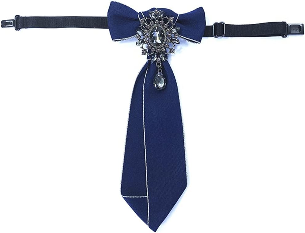 JSEIAJB Retro British No-tie Bow Tie Suit Dress Neck Flower Shirt Collar Decoration