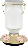Perky-Pet 9103-2 Sun-Kissed Top-Fill Glass Hummingbird Feeder Gold 22 oz Capacity
