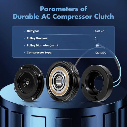 Image of ECCPP AC Compressor Clutch 2013-2017 for Honda for Accord 3.5L