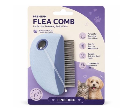Vibrant Life Premium Cat Flea Comb