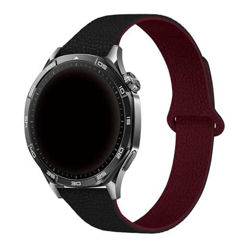 [LUNBER-ARMOR] For GARMIN Venu4 45mm Forerunner 570 �o���h �x���g �V���R�� �}�O�l�b�g�t�� ���U�[�� �� 20mm �����o���h For �K�[�~��(�u���b�N���C��)