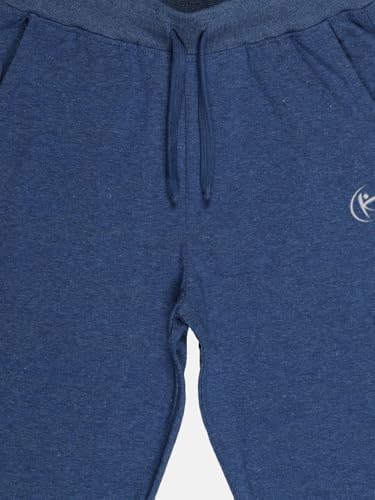 Image of KiddoPanti 100% Cotton Track Pants for Boys & Girls | Soft Single Jersey Fabric | Elastic Waist with Drawcord | Full Length with Rib Hem & Pockets | Joggers and Lowers for Kids