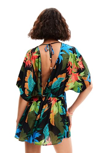 Desigual Swim_Top Tropical Party Bikini, Nero, Xl Donna - 2