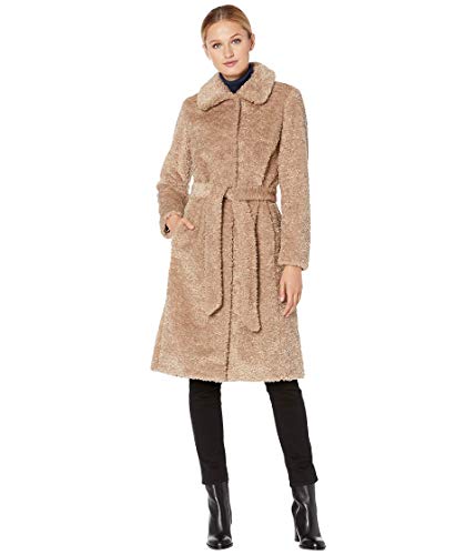 Vince Camuto Women's Chic and Warm Faux Fur Jacket, Beige, S