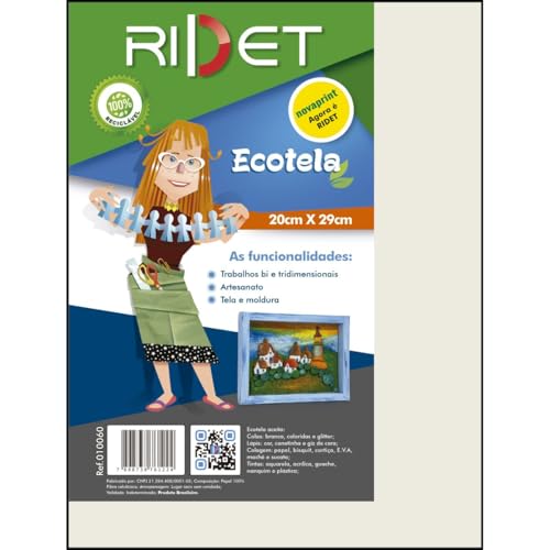 Painel para Pintura, Ecotela, em Folhas, 29cm x 20cm, Novaprint