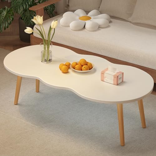 Nordic Style Small Tea Table - 120cm Living Room Center Table, Stylish & Safe Design for Small Apartments, Reception Areas & Waiting Rooms, Modern Furniture Accent