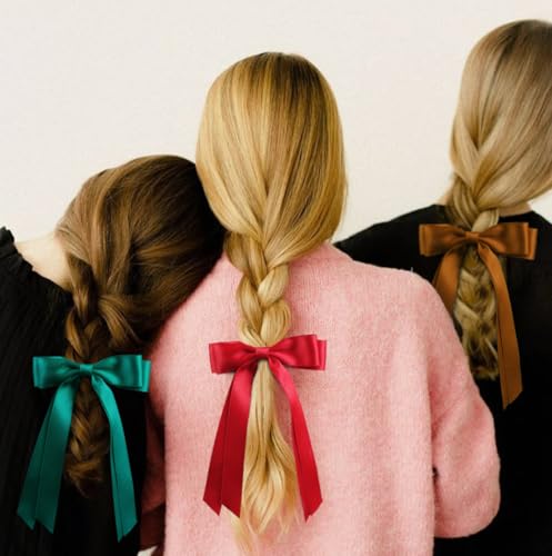 Moños para cabello con pinzas para mujeres y niñas miniatura 3