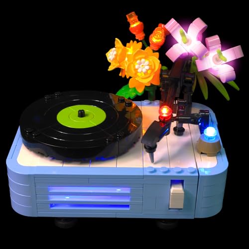 Light Kit Compatible with Lego Record Player with Flowers 31172, LED Lighting Kit for Lego Creator 3 in 1 Building Set - NOT Included The Model Set