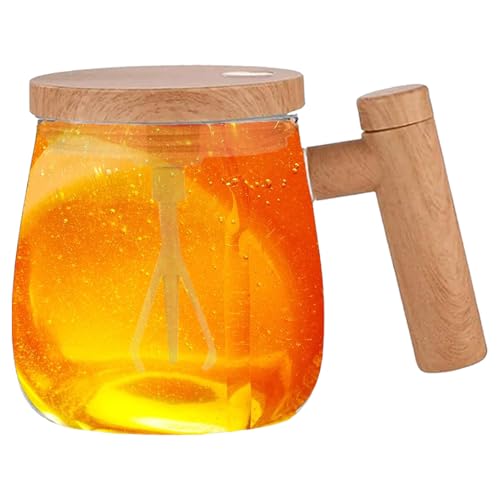 Mezclador de taza automezclado, taza mezcladora automática, taza mezcladora de café de 400 ml y chocolate caliente | Taza de viaje batidora automática para bebidas de té, café, caliente