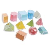 Bloc géométrique en plastique : sa conception innovante sert d'aide visuelle pour comprendre et apprendre les concepts présentés, outil de manipulation mathématique pour enfants