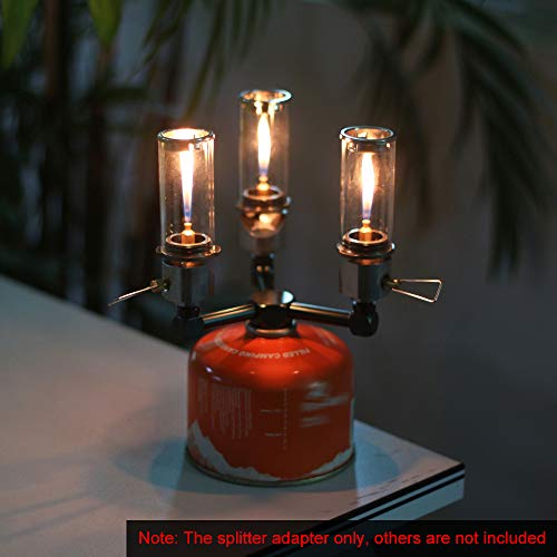 DECDEAL Fogão Fogão Splitter Lindal Válvula Adaptador de Tanque de Propano para Caminhadas Picnic CH