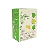 SIMBAK At This Moment Protein Shine Muscat Kombucha (Powdered), Korean Fermented Tea, 2.65oz, 15 Packets, 75g, Zero Sugar