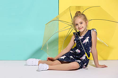 Arshiner Girls Nightgown Nightdress Unicorn Shirt Pajamas Dress For Kids Sleepwear Nighty Navy Blue #TOP2