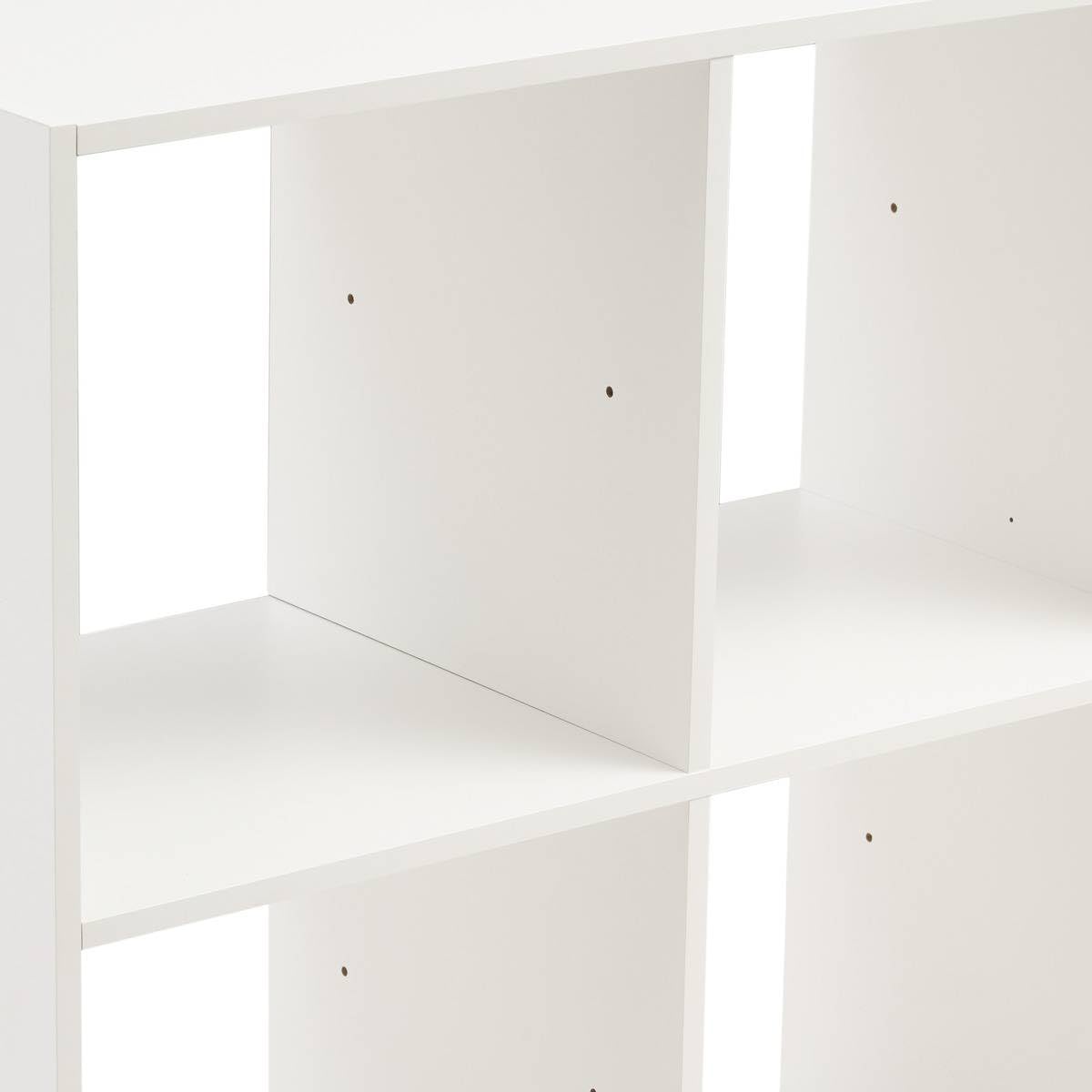 5five - Estantería Mix'n Modul de 6 compartimentos - Efecto madera blanca - Almacenamiento práctico y práctico - An. 67,5 x Pr. 32 x Al. 100,5 cm - Salón, oficina, dormitorio