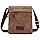 Berchirly Small Vintage Canvas Leather Messenger Crossbody Bag Pack Organizer