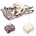 BINGPET Pet Fleece Blanket for Dogs Soft Warm Sleep Mat with Cute Paw Prints for Small Medium Puppy, 39