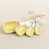 Yellow Ceramic Mason Jar Measuring Spoons