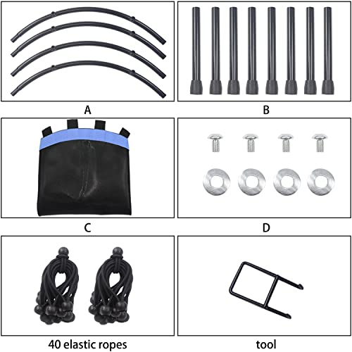NEWAN 48\'\' Mini Trampoline for Adults,rebounder Trampoline, Silent Stable Exercise Fitness Trampoline for Adults Indoor Garden Workout,Max Load 330 lbs - Thumbnail 7