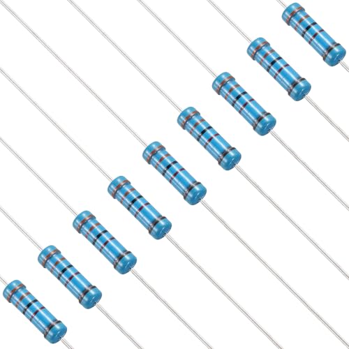 Image of PATIKIL 33K Ohm Resistor, 50Pcs 2W Metal Film Fixed Resistor Kit 1% Tolerance Multiple Values of Resistance Optional for DIY Electronics Projects Computer TV Circuit Board