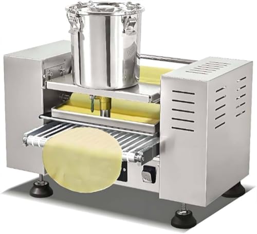 XUXIAO Máquina Comercial automática para Hacer Pasteles Mille Crepe, máquina para Hacer Masa de Huevo, diámetro: 6”/8”, Grosor de Crepe: 0,4-1,2 mm, para Cocina 8in