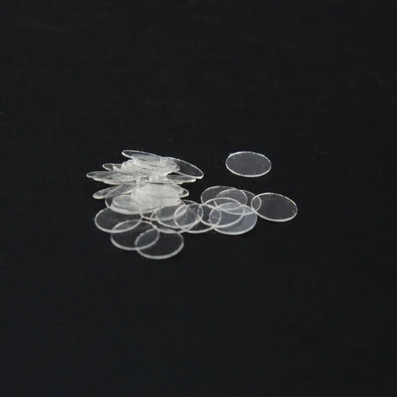 Lab Microscope Accessories 100pcs Round Microscope Glass Slide Cover Slips Blank Slides Coverslip Thickness 0.13-0.17mm 1 Box, 3 4 5 6 8mm(6mm)