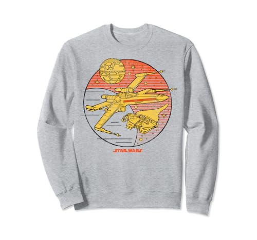 Image of Star Wars X-Wing Falcon Vintage Space Craft Sweatshirt