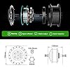 YOSE POWER Kit de Conversion Ebike 28 Pouces, Roue arrière 28" 36V350W, kit de Conversion vélo électrique 28" (700C) pour Roue Libre (sans pignon hélicoïdal) avec Batterie 36V13Ah pour MIFA #2