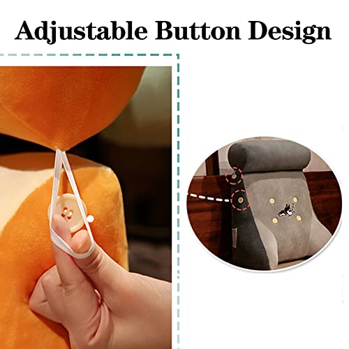 Ljyljh Ergonomic Reading Bed Rest Pillow - Backrest Headboard Cushion With Adjustable Neck Pillow For Sitting In Bed, Positioning Wedge Back Support Pillows,40X50Cm,Grey #TOP4