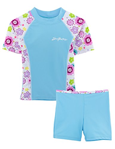 Image of Girls Fitted Swim Set 12 mos-12 yrs, UPF 50+ Sun Protection