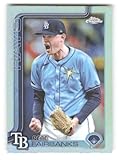 2025 Topps Chrome Refractor #84 Pete Fairbanks Tampa Bay Rays MLB Baseball Trading Card