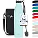 Produktbild Milu Edelstahl Trinkflasche 350ml 500ml 750ml 1L 1,5L Thermosflasche, Isolierte Wasserflasche, Auslaufsichere Isolierflasche doppelwandig, Kohlensäure geeignet inkl. Reinigungsbürste (Mint, 1000ml)