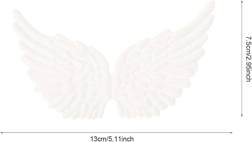 Miniatura 6 de NUOBESTY Mini alas para manualidades, alas de tela, adornos de alas de ángel, adornos para manualidades, disfraces, mochilas, accesorios,