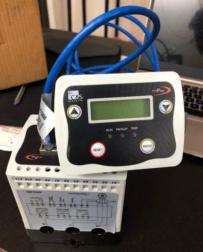 MPRO-200 Motor Protection Relay with display unit connected