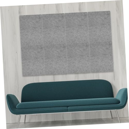 HEMOTON 12pcs Paneles Acústicos para Pared Aislamiento de Ruido Materiales de Aislamiento Acústico Almohadilla de Poliéster para Oficina en Casa miniatura 2