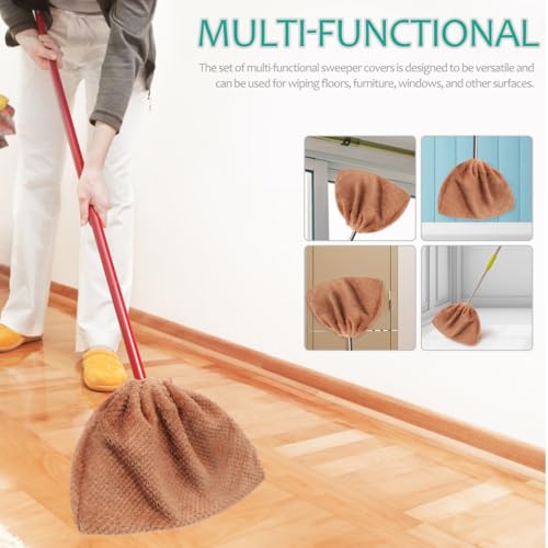 Chiffons de balayage microfibre pour sol propre avec tampons lavables réutilisables - 7