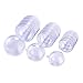 Rely2016 15PCS Transparent Plastic Fill-able Ball Ornament Hollow Sphere Snap-On Ball Christmas Decorations