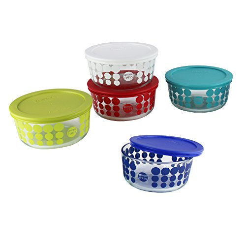Pyrex Simply Store 10-Piece 100 Year Glass Food Storage Set