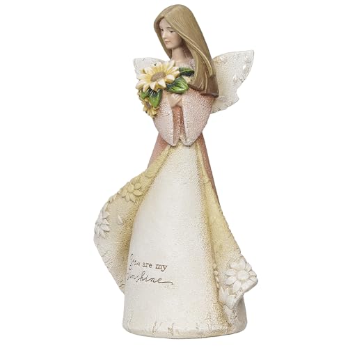 Figurine ange du soleil bénédiction céleste tournesols 21cm - 7