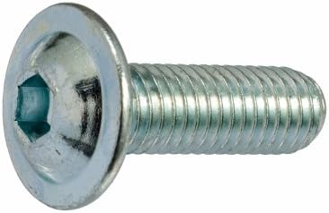 6mm Flanged Button Head Bolts / Screws M6 x 12mm A2 Stainless Steel Socket Allen Key Flange Dome Head Bolt (20 Pack) Free UK Delivery