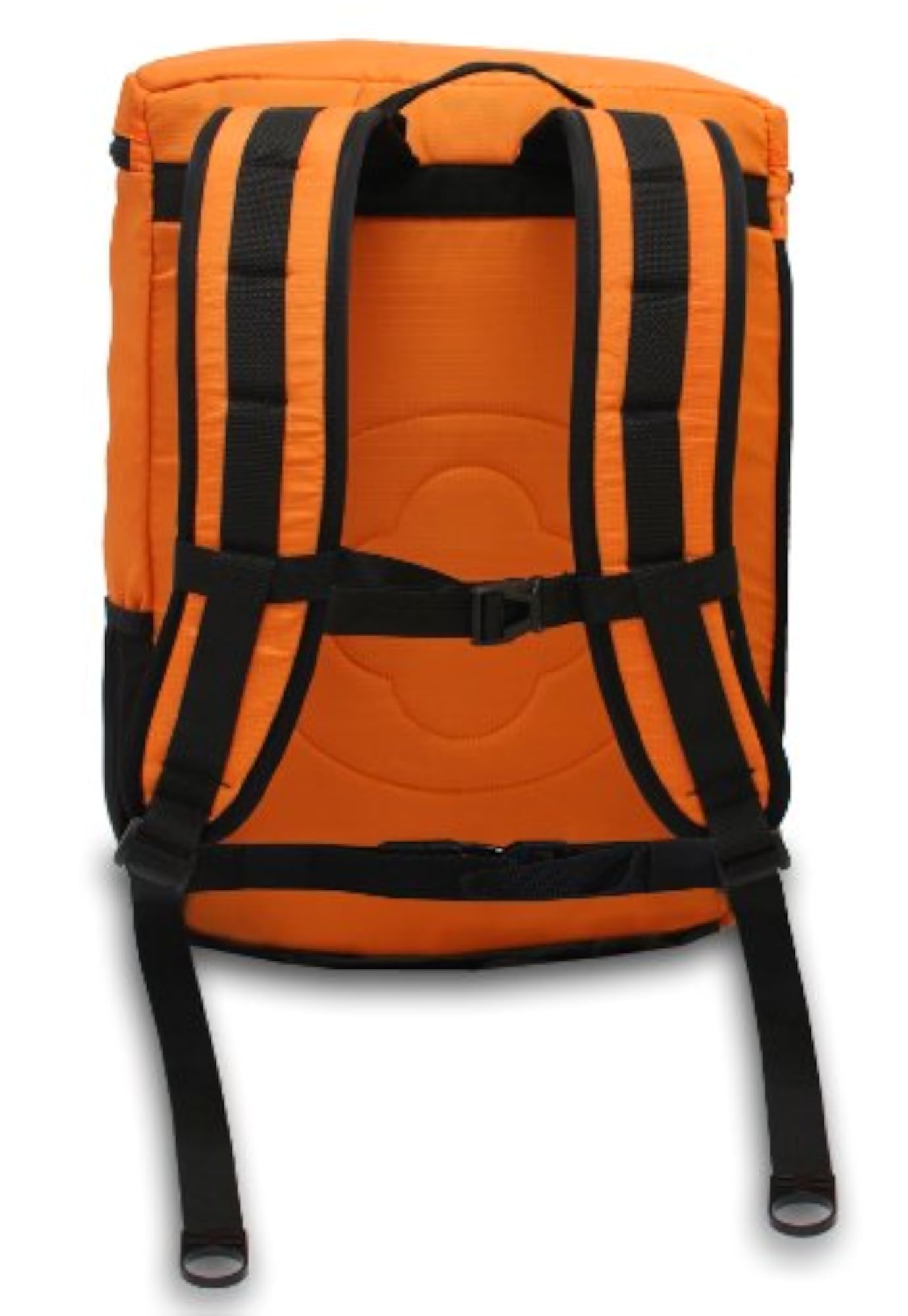 Rectangular Orange Laptop Backpack, One Size