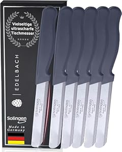 Edelbach Solingen Tafelmesser Set (6x Küchenmesser)