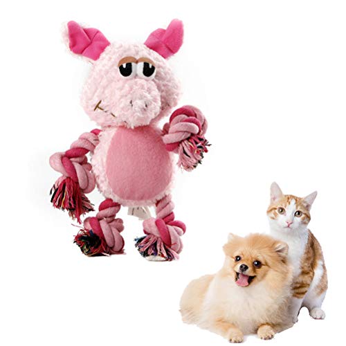 Brinquedos de mastigar duráveis para cães Popetpop Brinquedos de pelúcia para cães com pernas de cor