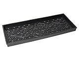 BirdRock Home Rubber Boot Tray - 34 inch Decorative Boot Tray for Entryway – Shoe Mat – Waterproof - All Weather Indoor or Outdoor Use – Dog Water Food Bowl Wide Trays – Under Sink Drip Utility Tray
