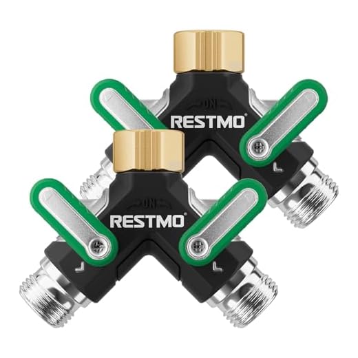 RESTMO Heavy Duty Garden Hose Splitter