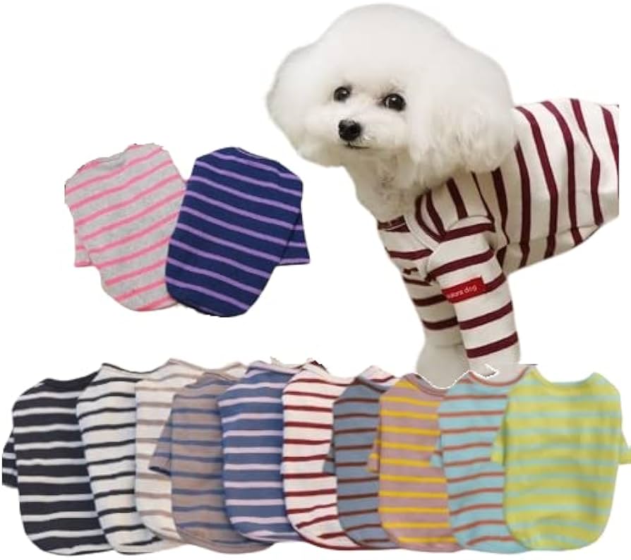 Amazon | 【kamakura dog 鎌倉ドッグ】小粋ボーダー 犬服 犬の服