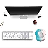 ITNRSIIET Ergonomiczna Podkładka Pod Mysz Z Podkładką Pod Rękę, Lycra, Antypoślizgowa Podstawa Z Poliuretanu, Dla Graczy, Na Laptopa, Do Domu, Biura