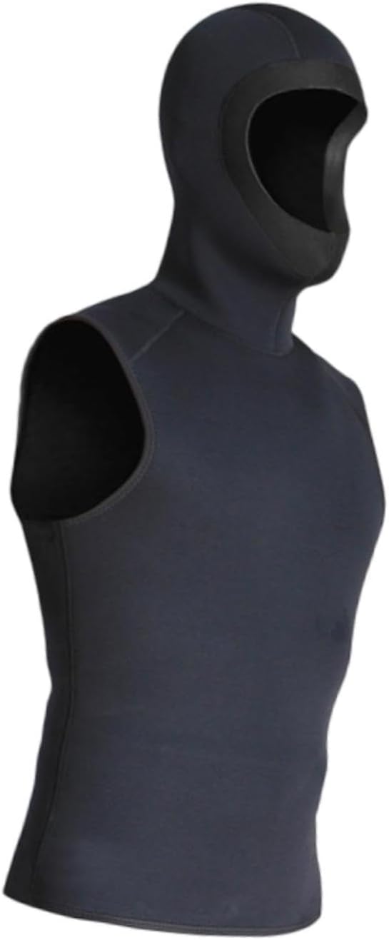 3mm Neoprene Wetsuit Hooded Vest for Men Women, Thermal for Swimming