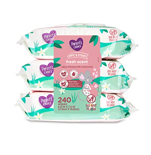 Parents Choice 80Ct Fresh Scent Baby Wipes #TOP19