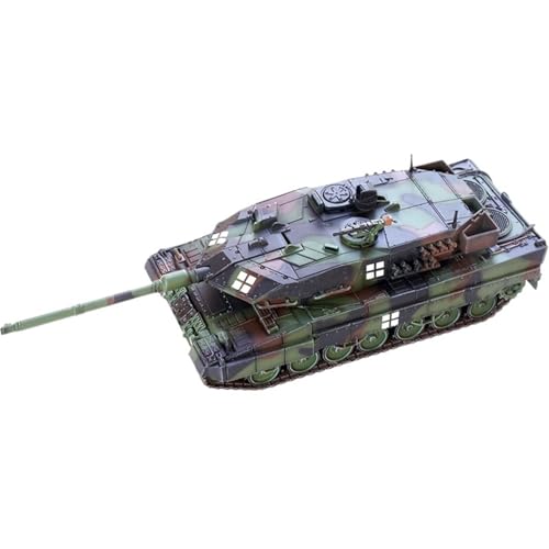Char Leopard 2A6 réplique 1/72 modèle ukrainien pour décoration de bureau